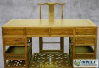 古典家具之榆木實(shí)木書桌 傳統(tǒng)工藝與現(xiàn)代家居的完美融合